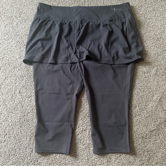 Women’s Petite Grey Zuda Skirt Leggings - Picture 3 of 4